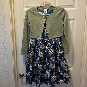 Bonnie Jean (Size 16) Girls Dress with sweater